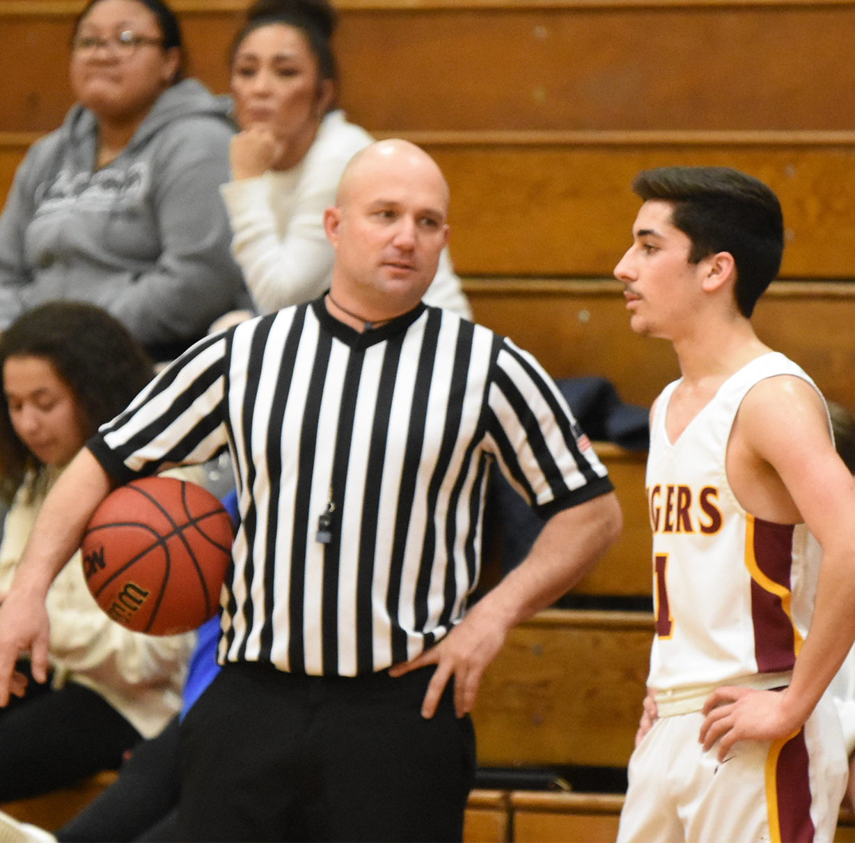 Officiating basketball